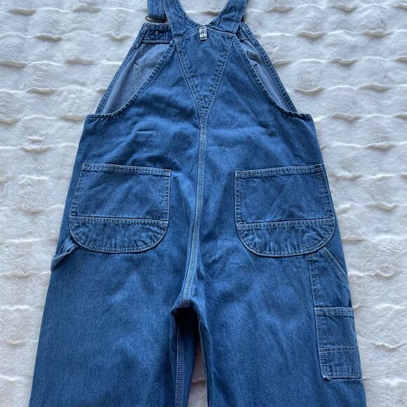 🔥Vintage Key Imperial Denim Carpenter Bib Overalls Farmer Barn Work Western - Picture 4 of 14